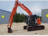 2018 Hitachi ZX135US-6 crawler excavator, side view