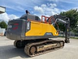 2019 Volvo EC380ENL crawler excavator, rear three-quarter view