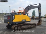 2021 Volvo EC220EL crawler excavator, rear three-quarter view