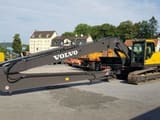 2013 Volvo EC250DNL crawler excavator, side view with long reach boom