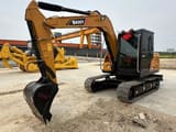 2024 Sany SY75C mini excavator, front three-quarter view