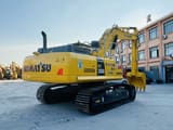 2023 Komatsu PC350 crawler excavator, rear three-quarter view