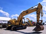 1995 Caterpillar 350L crawler excavator, side view