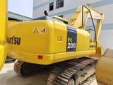 2017 Komatsu PC200-7 crawler excavator rear three-quarter view