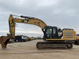2012 Caterpillar 336E crawler excavator, side profile view