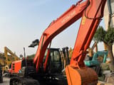 2023 Hitachi ZX200 crawler excavator, front three-quarter view