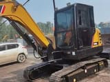 2020 Sany SY60C mini excavator, front three-quarter view