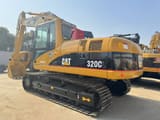 2019 Caterpillar 320CL crawler excavator, rear three-quarter view