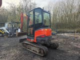 2018 Kubota U27-4 mini excavator, rear three-quarter view