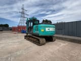 2022 Kobelco SK130LC-11DZ crawler excavator, rear three-quarter view