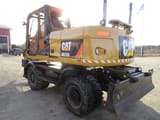 Caterpillar M316D wheel excavator, rear three-quarter view