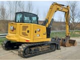 2023 Caterpillar 308 crawler excavator, rear three-quarter view