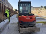 2022 Kubota KX027-4 mini excavator, rear view