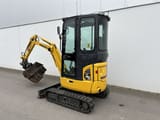 2022 Komatsu PC16R-3HS mini excavator, rear three-quarter view