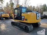 2015 Caterpillar 313FLGC crawler excavator, rear three-quarter view