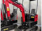 2024 JPC HT-12 mini excavator, front three-quarter view