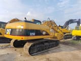 2018 Caterpillar 325C crawler excavator, rear three-quarter view
