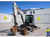 2015 Bobcat E50 mini excavator, side view