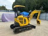 2022 Komatsu PC20 MR mini excavator, rear three-quarter view