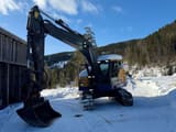 2016 Volvo ECR235EL crawler excavator, front three-quarter view