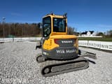 2018 Volvo ECR58D mini excavator, rear three-quarter view