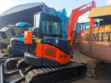 2019 Hitachi ZAXIS 55U mini excavator, front three-quarter view