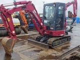 2023 Yanmar VIO 30 mini excavator, front three-quarter view