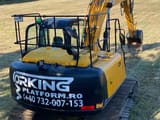 2019 JCB JS131LC excavator, rear three-quarter view