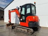 2020 Kubota KX037-4 mini excavator, rear three-quarter view