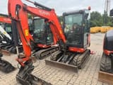 2020 Kubota KX027-4 mini excavator, front three-quarter view