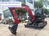 2024 Yanmar VIO85 mini excavator, front three-quarter view