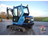 XCMG XE35U-EV mini excavator, rear three-quarter view