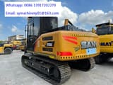 2022 Sany SY135C Pro crawler excavator, rear three-quarter view