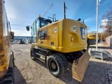 2017 Caterpillar M318F wheel excavator rear three-quarter view