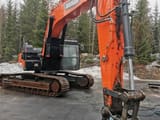 2018 Doosan DX300LC-5 crawler excavator, front three-quarter view