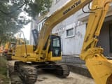 2016 Komatsu PC130-7 crawler excavator, rear three-quarter view