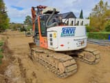 2007 Hitachi ZX135US crawler excavator, rear three-quarter view