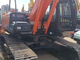 2021 Hitachi ZX200 crawler excavator, rear three-quarter view