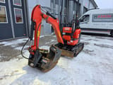 2019 Kubota U10-3 mini excavator, front three-quarter view