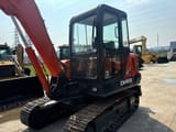 2020 Doosan DH55 mini excavator, side view