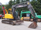 2010 Volvo ECR145D crawler excavator, side profile view