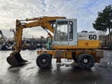 1982 Poclain P60 wheel excavator, side view
