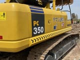 2022 Komatsu PC350-7 crawler excavator, rear three-quarter view