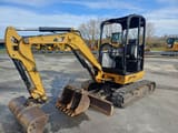 2018 Caterpillar 302.7DCR crawler excavator, side view