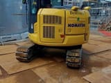 2022 Komatsu PC88MR-11EO mini excavator, rear three-quarter view