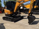 2020 Sany SY35U mini excavator, front three-quarter view