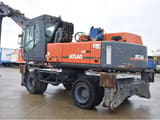 2014 Atlas 350MH wheel excavator, rear three-quarter view
