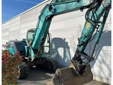 2002 Kobelco 80MSR mini excavator, side view