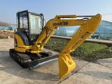 2024 Komatsu PC35MR mini excavator, front three-quarter view