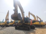 2023 Caterpillar 340D crawler excavator, front three-quarter view